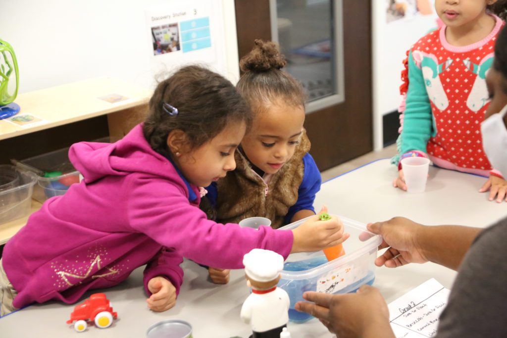 The Kids 'R' Kids exclusive STEAM Ahead® Curriculum implements various activities to develop skills in science, technology, engineering, art and math.