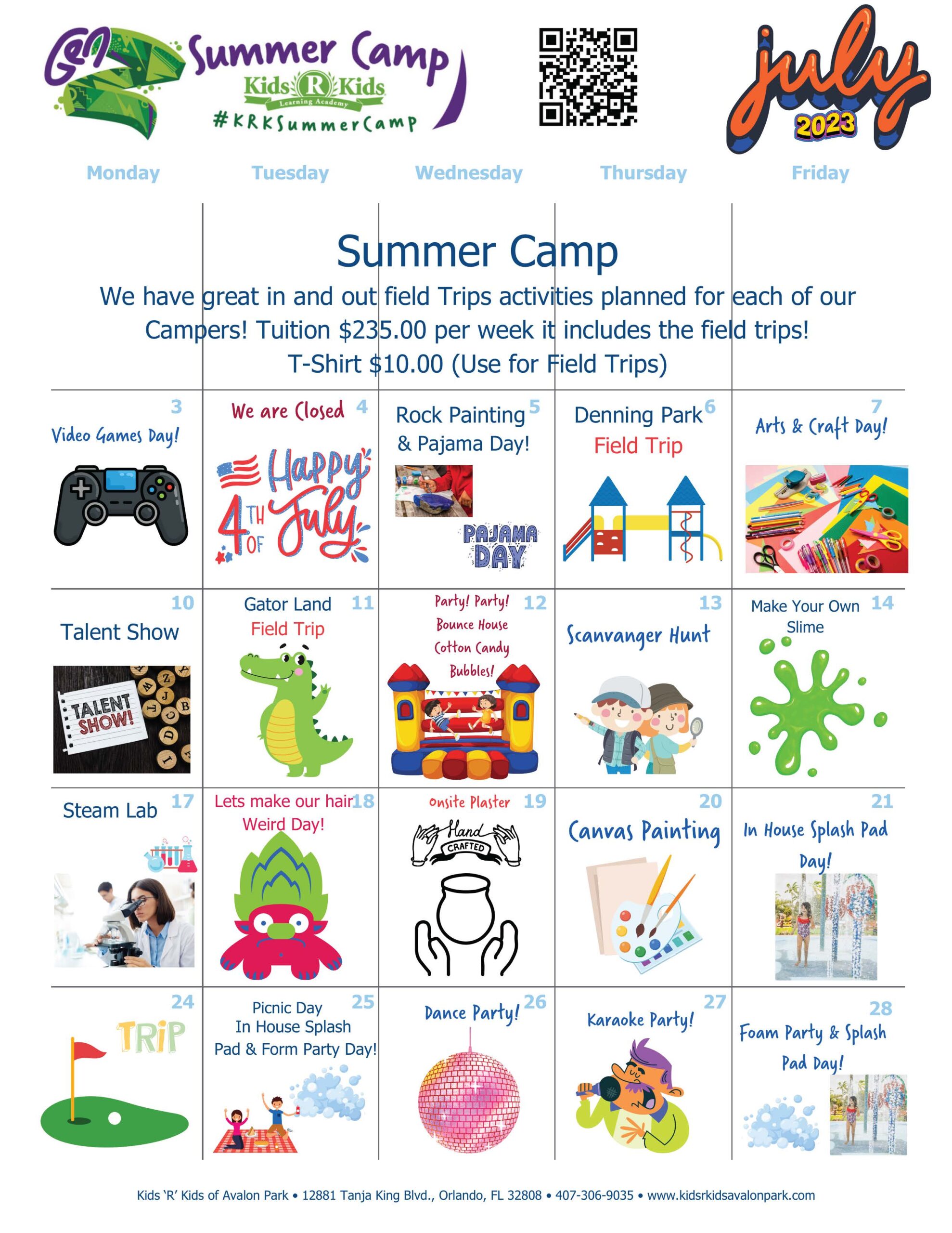 Kids ‘R’ Kids Avalon Park Summer Camp 2023 - Now Enrolling!