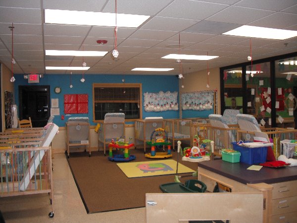 One of our sweet infant care rooms.