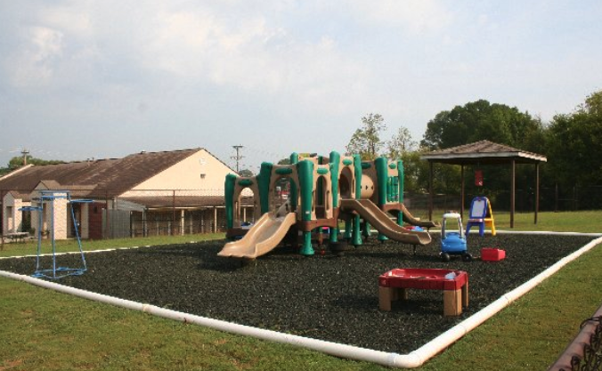 Our playgrounds are age appropriate and allow us to spend quality time outside!