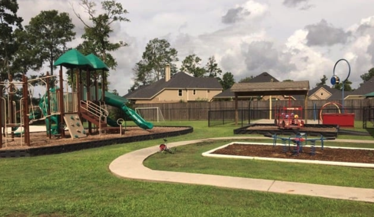 Our playgrounds are all age appropriate and have lots of room to play!