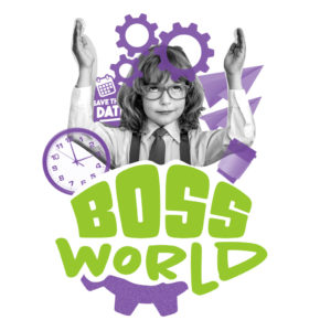 Boss World camp weekly logo