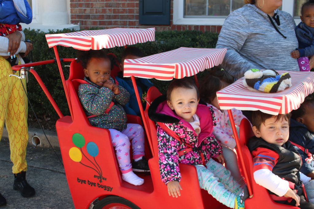 We love going outside for buggy time!