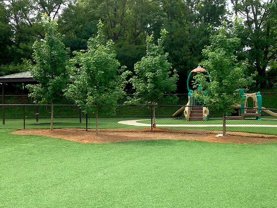 Large Playgrounds with artificial turf