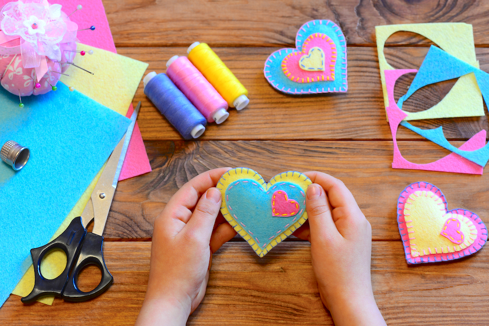 Preschoolers and Valentine’s Day Crafts at Kids 'R' Kids North Sugar Land, preschool, daycare, childcare, learning academy