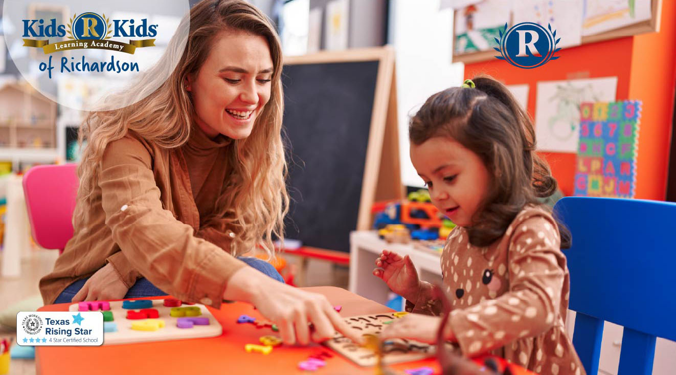 Children learning through play at Kids R Kids Richardson preschool and Pre K