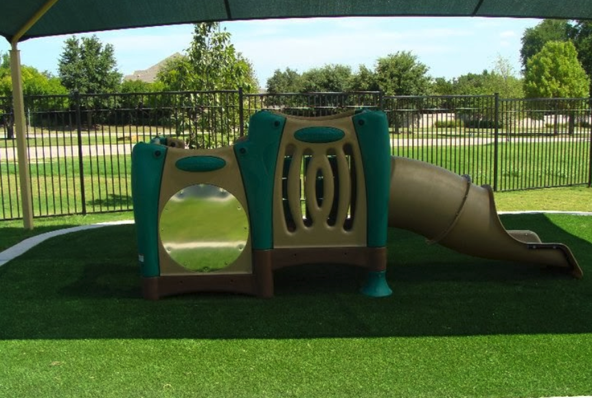 Our outdoor playgrounds are age appropriate and provide lots of fun out in the sunshine!