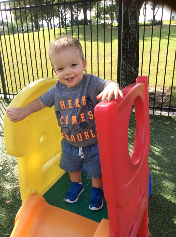 We have age appropriate playgrounds for each age of child development!
