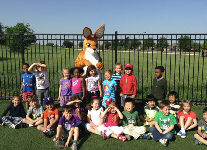 Meet Kirby the Kangaroo, the Kids 'R' Kids of Round Rock Tera Vista school mascot!  The kangaroo is known for his stability and strength, with a pouch that is used to protect its young.  The kangaroo was voted on by our students, faculty and parents as the best mascot representative for our school. His presence creates a community and camaraderie for school pride among all of our families.
