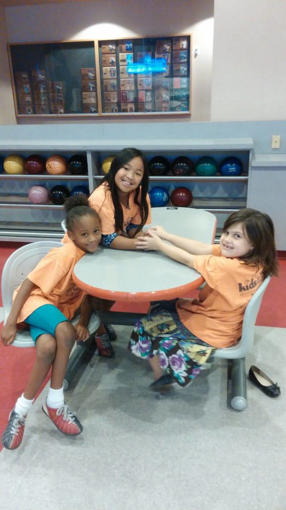 Our students enjoying each other's company at our Bowling field trip. 
