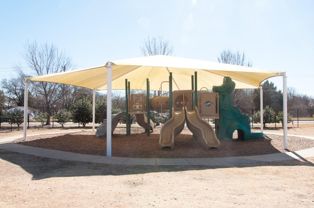 Our covered play areas are age appropriate and always fun!