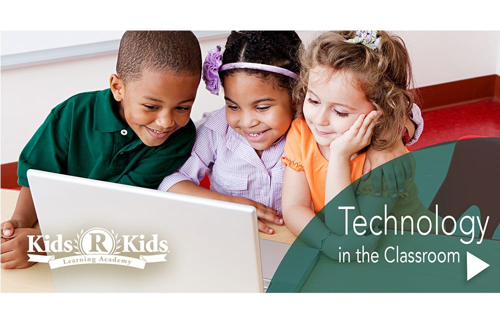 Blog image of preschool children with a computer using technology